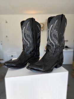 JB Dillon Python Original Cowboy Boots 