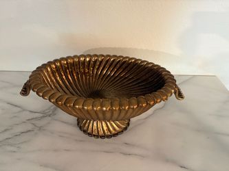 SHOWPIECE! Large Vessel Gold Cast Metal Heavy