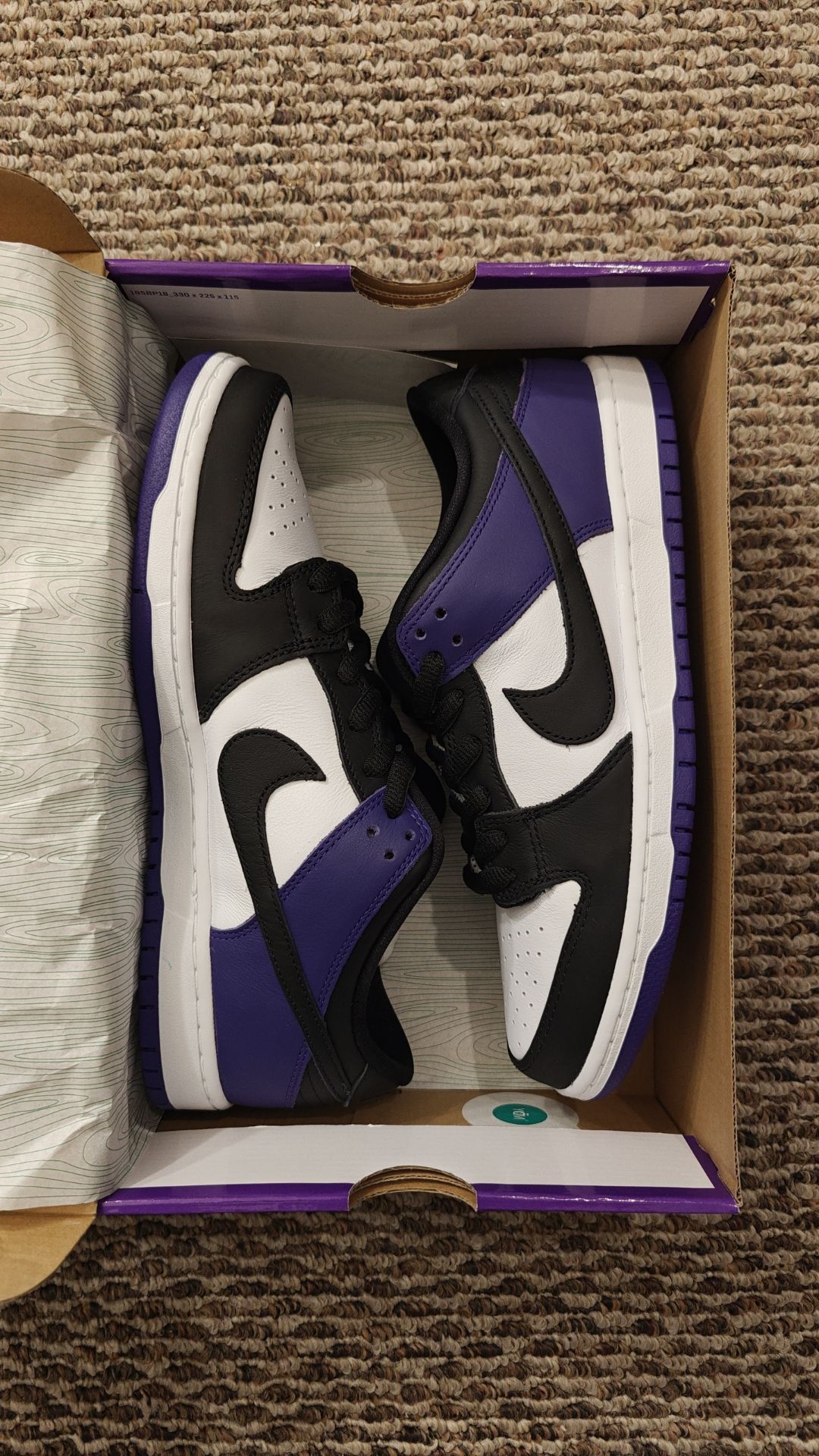 Nike SB Dunk Low Court Purple size 11