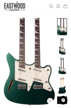 Eastwood guitars double neck “Surfcaster 12/6”