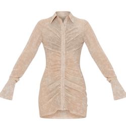 Dress Pretty Little Thing Ruched Bodycon Mini Dress NWT