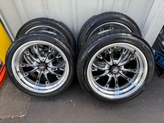 NEW 20 inch staggered WELD wheels 20x8 fronts and 20x10.5 rears wrapped in atturo az850 tires 245/40r20 fronts and rears 295/40r20