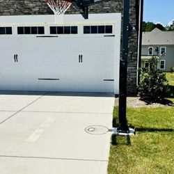 Goaliath 60 inch in ground basketball hoop, adjustable basketball court