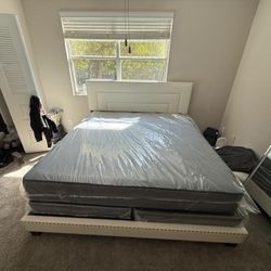 NEW MATTRESS KING SIZE PLUSH WITH BOX SPRING 