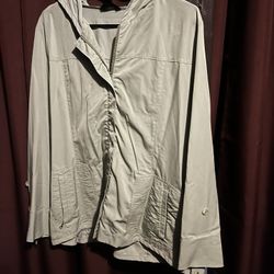 Light Green Windbreaker/Rain Coat
