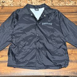 Black Thrasher San Francisco Skate and Destroy Windbreaker