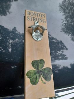 Collectable Boston Strong Bottle Opener Display