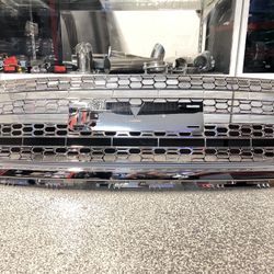 07-13 GMC Sierra 1500 Applique Front Honeycomb Mesh Hood Grille Chrome 2007-2013