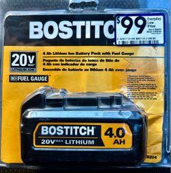 Bostitch 20V Max 4.0Ah Lithium Ion Battery Pack