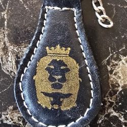 Leather keychain