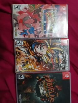 Nintendo switch dragon ball z fighter and street fighter 2 and zombie land