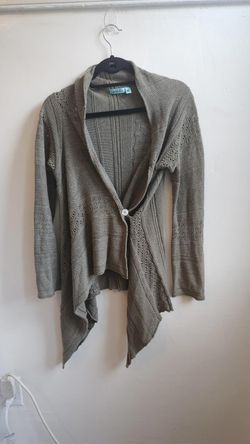 Goddis asymmetrical hem green cardigan Size  S/M
