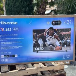 43” Hisense smart 4k Qled hdr tv 