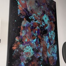 Abstract Wall Art Canvas (5’x4’) ‘Reanimated Burst’ by A. Dynasty