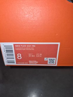 Nike Flex Run 2021' Black White Size 8 Men