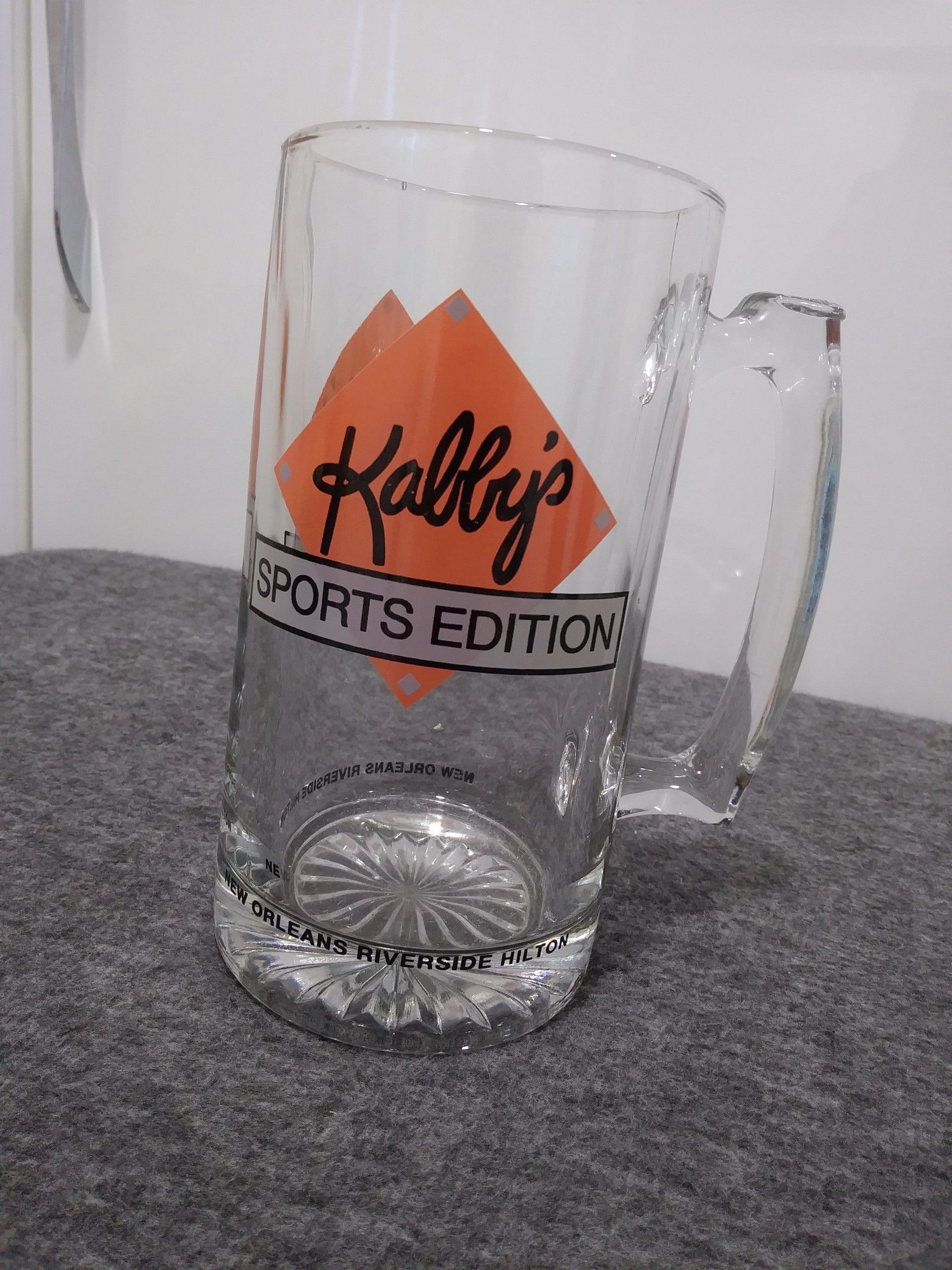 Kabbys Sportsbar New Orleans beer glass/mug LARGE