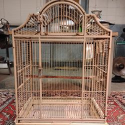 A And E Bird Cage 34" Tall And 22" Wide And 27" Deep Sandstone 