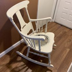 Antique Hand Made Rustic/ Chippy Rocking Chair 