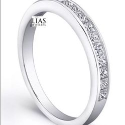 New 18k White Gold Wedding Ring 