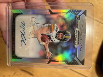 Tj Hockenson Prizm Rookie Silver Holo Auto 