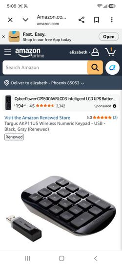 Wireless numeric keyboard