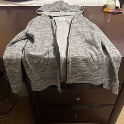 Old Navy Great And White Strips Jacket! Youth Large! Broken Zipper!