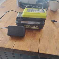 Ryobi Charger And Battery 