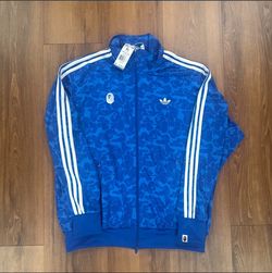 BAPE x Adidas All Blue Camo Track Jacket XL