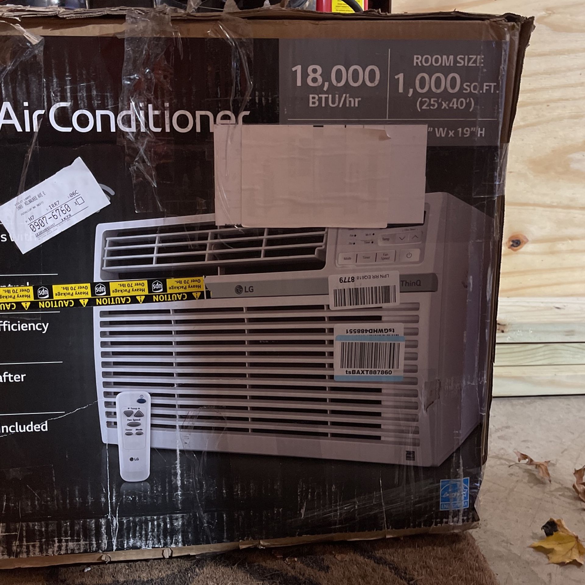 LG 18,000 BTU Air Conditioner