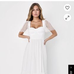 Lulus White Dress In Size xs 
