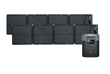 2400-Watt EcoFlow DELTA 2 Max Portable Power Station With X Boost Technology + 2 pcs 110W Solar Panel $849.99