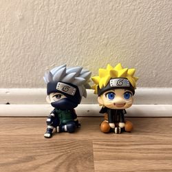 Naruto & Kakashi Chibi Figures – Naruto Shippuden (Set)