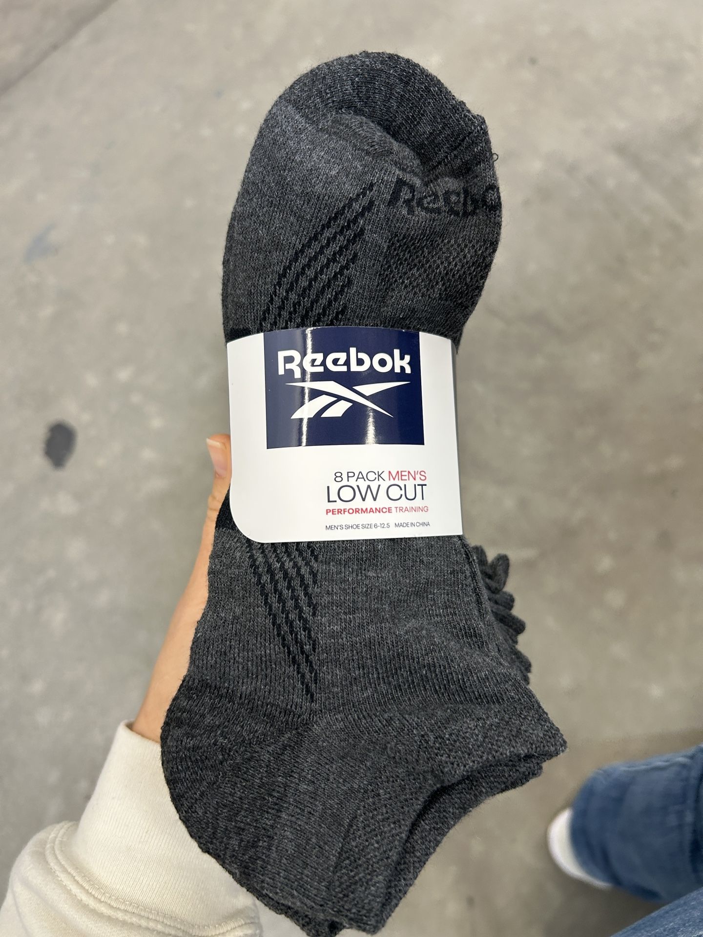 Reebok Men's performance training Low Cut Socks 8 pairs 