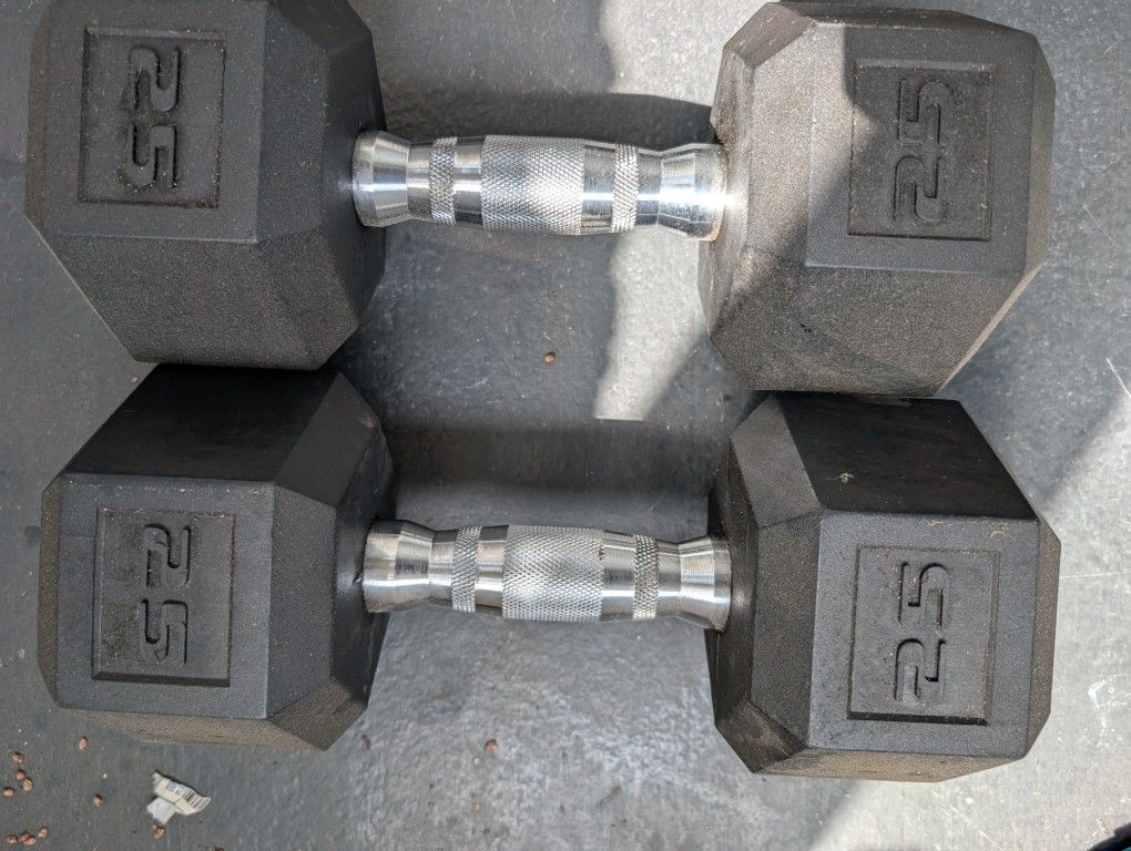 25 Pound Dumbbells 