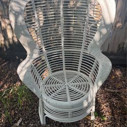 Wicker Peacock Chair