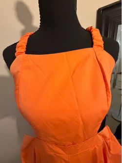 Small/medium Orange Romper