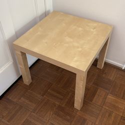 IKEA lack end table - blond wood grain finish