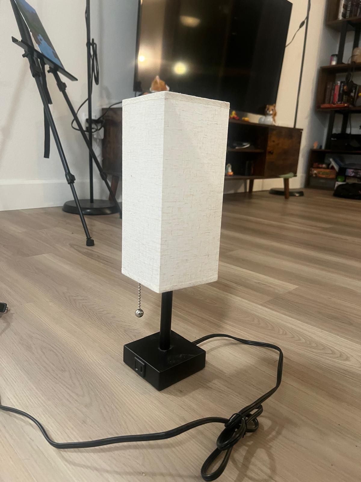 Table Lamp With Type C And USB Charging