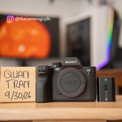 Sony a7iv camera