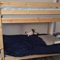 IKEA twin bunk bed.