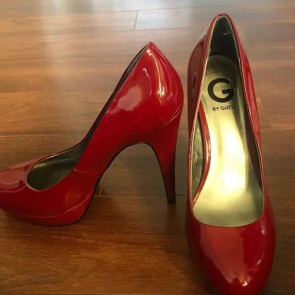 G By Guess Red High Heels