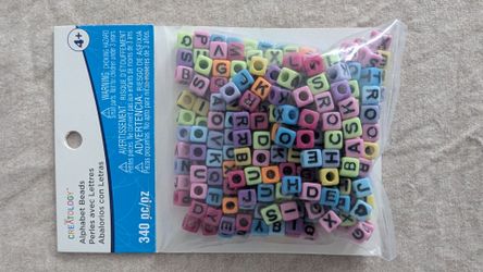 Creatology Multicolor Alphabet Cube Beads 6.5 mm MPN CN-44-0121
