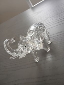 Crystal plastic Elephant Figurine
