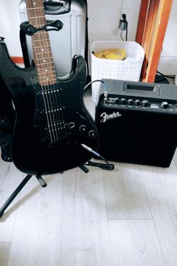 Guitar and amp