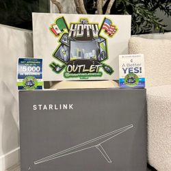 Starlink standard kit AX Tri band wifi system floor model display 