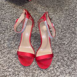 Red Dress Heels Size 11