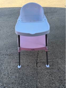Evenflo Eat & Grow 4-in-1 Convertible High Chair – Pink/White