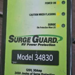 TRC Surge Guard 34830 Portable Model with LCD Display - 30 Amp
&  110 Adapter EXCELLENT CONDITION!