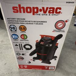Shop-Vac 16-Gallon 5.5 HP Corded Wet/Dry Shop Vacuum with Accessories