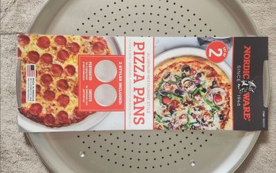 BRAND NEW NORDIC WARE PIZZA PANS SET OF 2